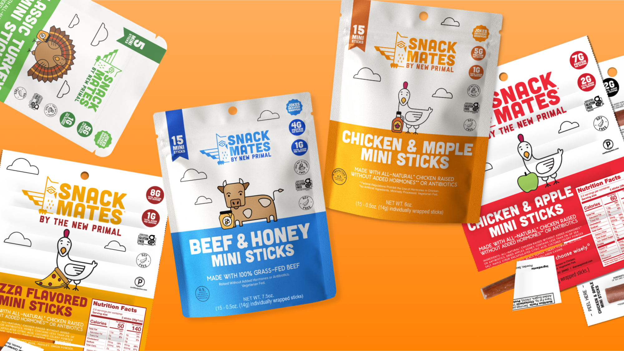 Snack Mates Mini Meat Sticks – New Primal
