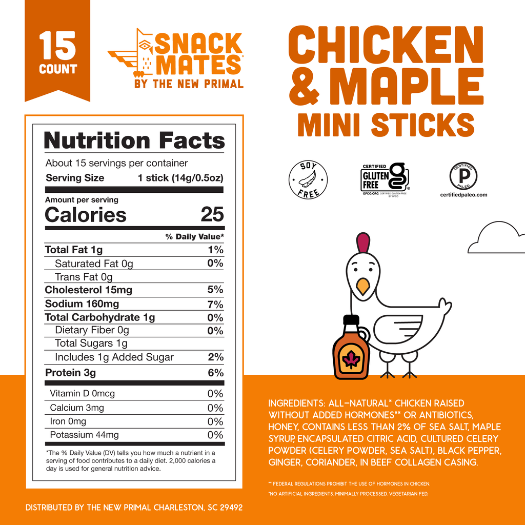 FaB Chum, Friendly First Mate 3枚セット Snack Mates Chicken & Maple Mini Meat Sticks Value Pack, All