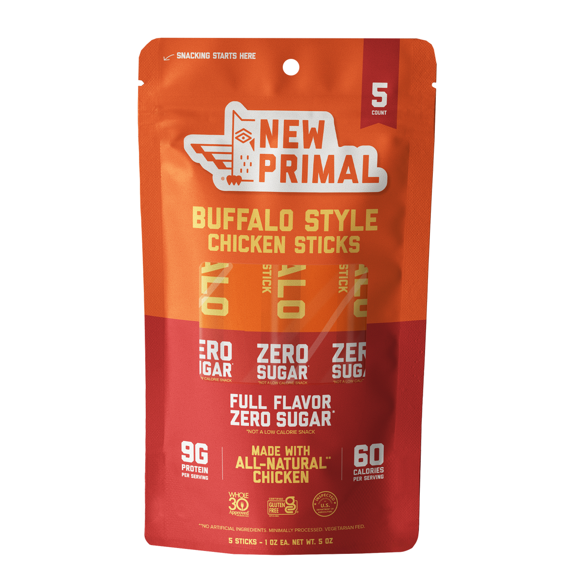 Buffalo Style Chicken Sticks All Chicken Zero Sugar
