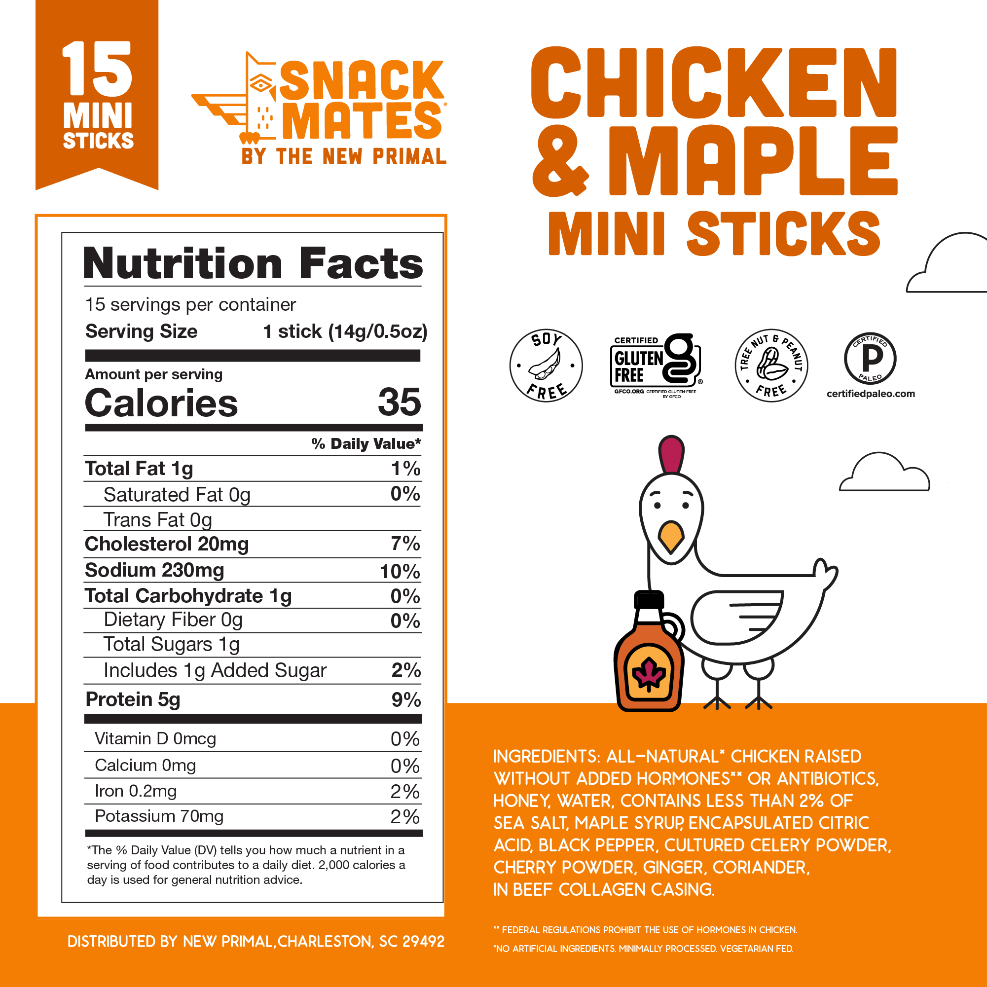 Snack Mates Chicken & Maple Mini Meat Sticks Value Pack, All
