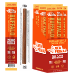Buffalo Style Chicken Meat Sticks, All-Natural Chicken, Zero Sugar (20 Sticks)
