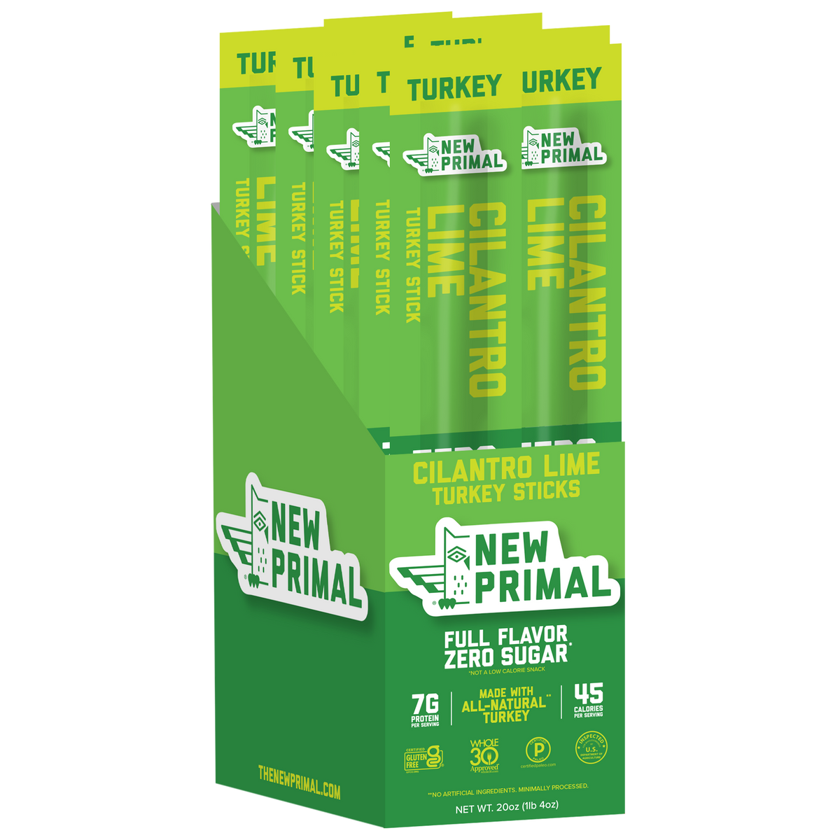 Cilantro Lime Turkey Meat Sticks All Turkey Zero Sugar