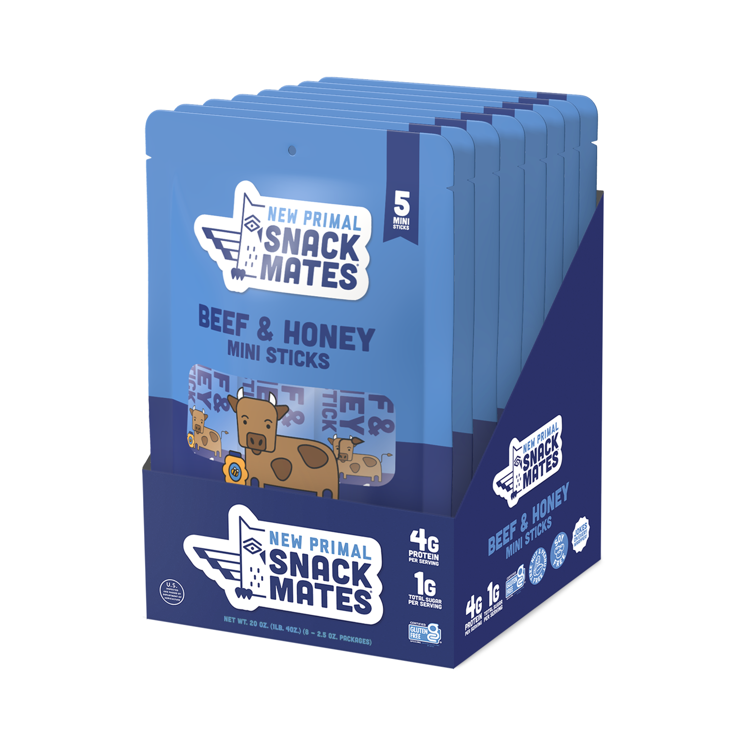 The New Primal The New Primal Beef & Honey Mini Sticks — product image