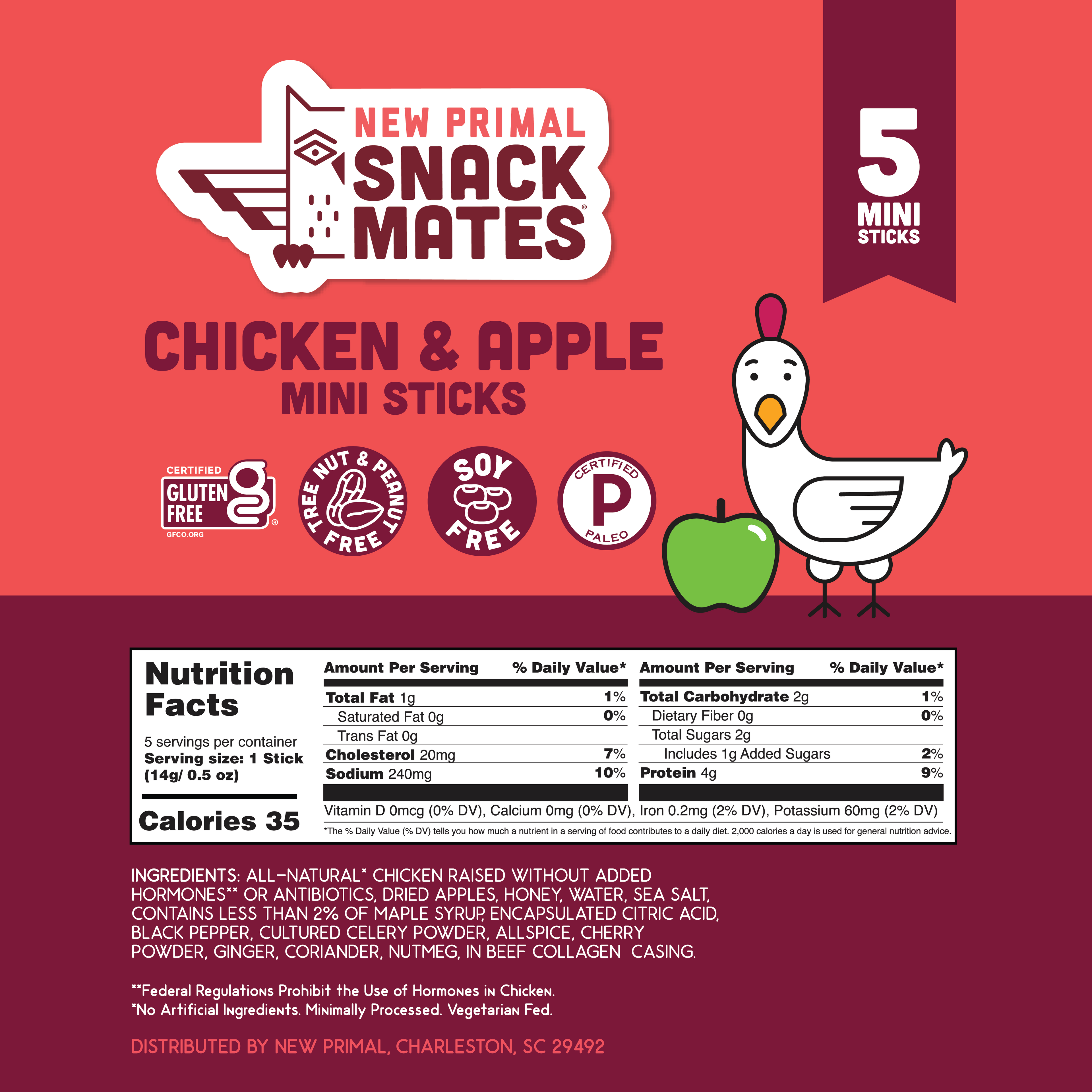 Snack Mates Mini Meat Sticks Bundle (4 Packs, 20 Mini Sticks)
