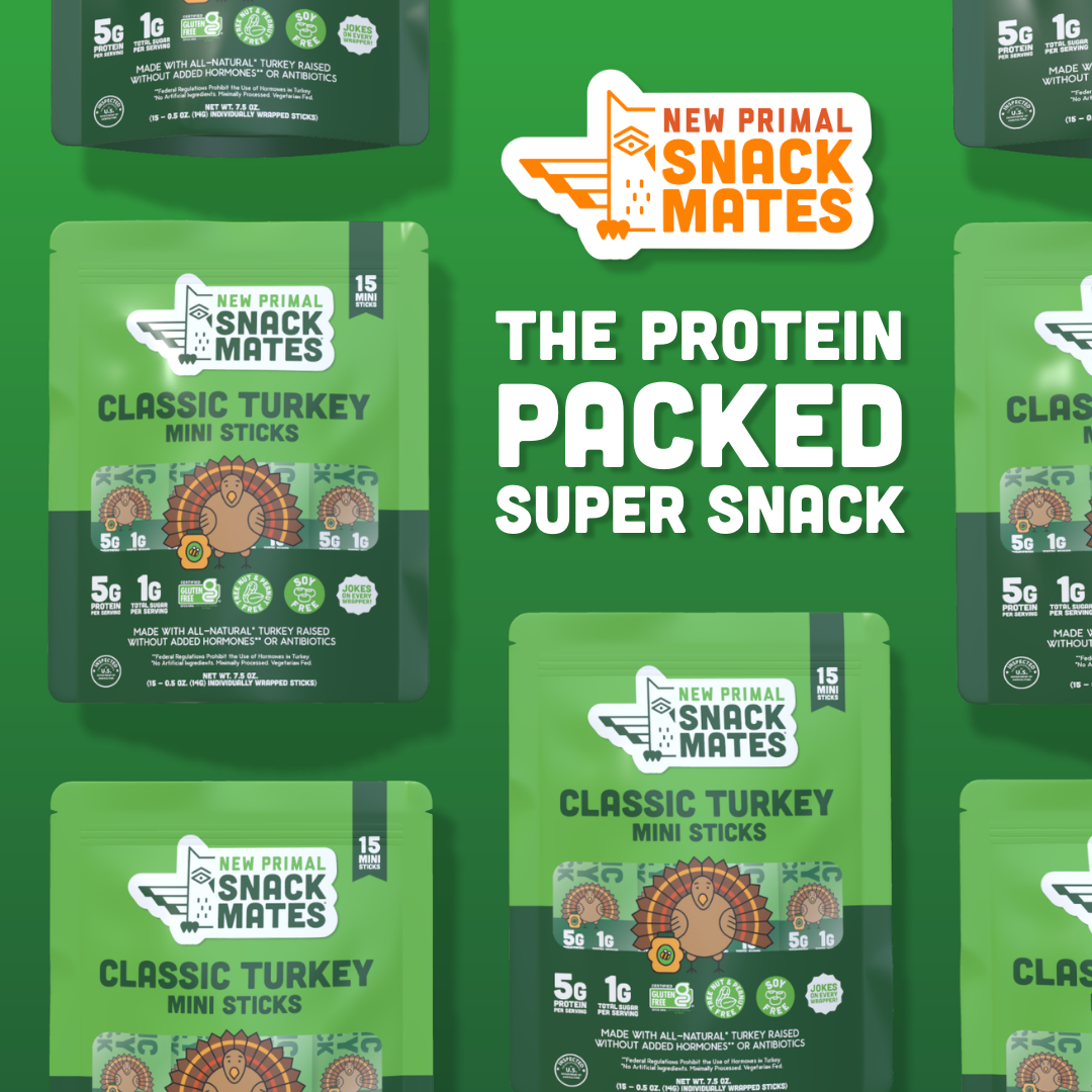 Snack Mates Turkey Mini Meat Sticks Value Pack, All-Natural Turkey (15 Mini-Sticks)