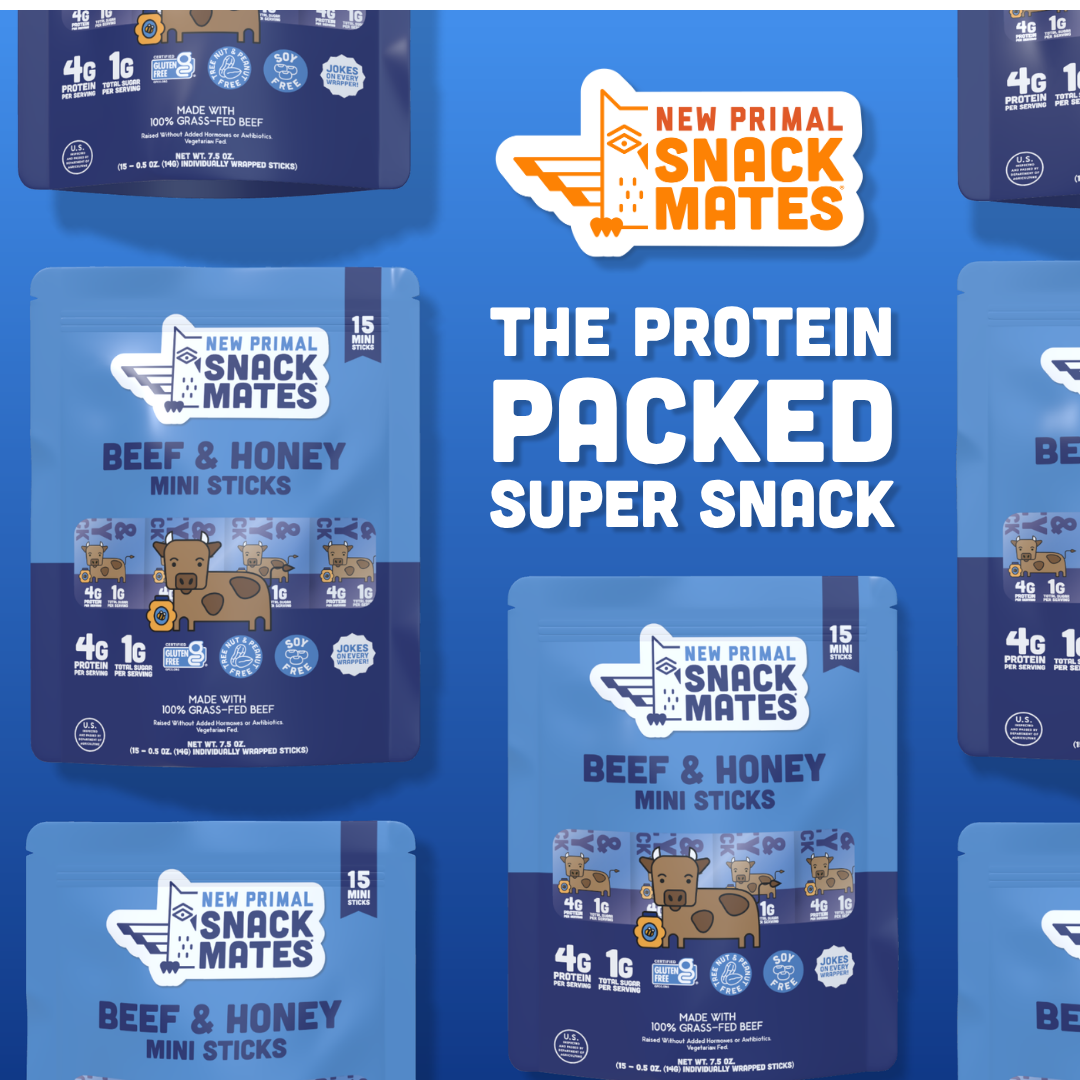 Snack Mates Beef & Honey Mini Meat Sticks Value Pack (15 Mini-Sticks)