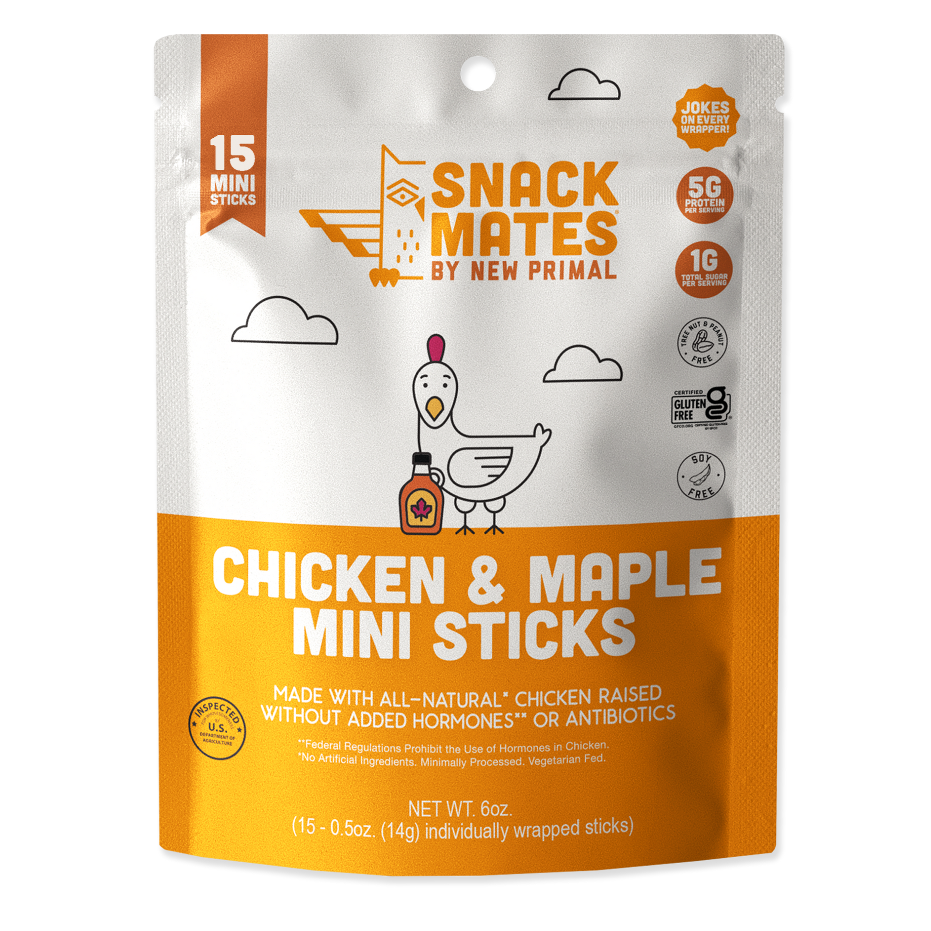 Snack Mates Chicken & Maple Mini Meat Sticks Value Pack, All